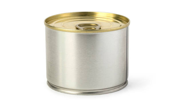 istock Gold metal tin can isolated 1132715111