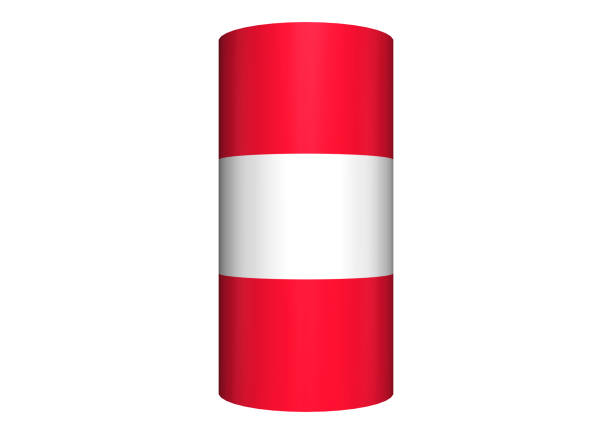 red and white box isolated on white background