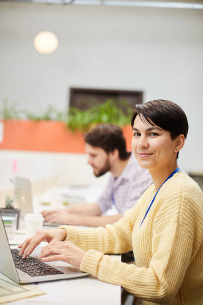 istock Woman by laptop 1132716542