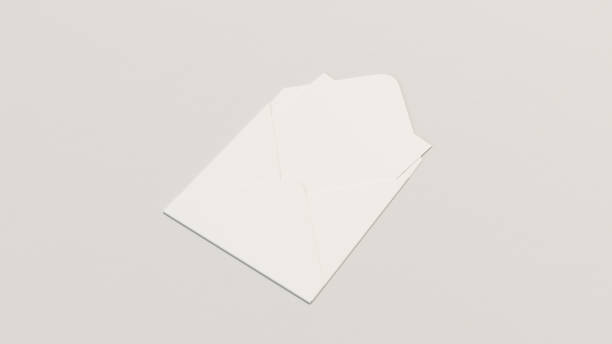 istock Mockup of greeting card in square envelope 1132717846