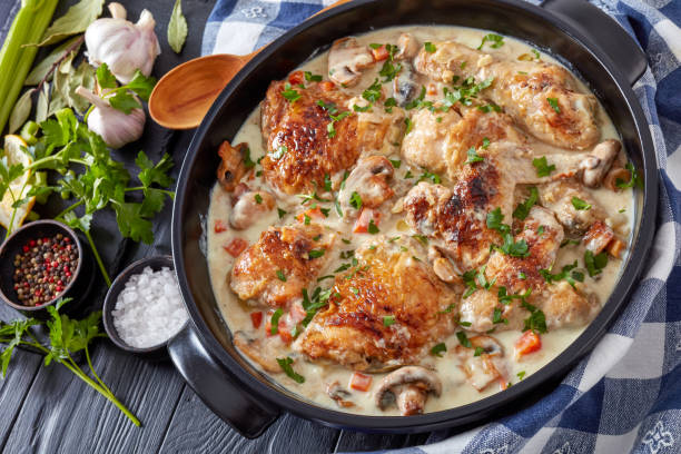 istock chicken fricassee in a black dutch oven 1132718327