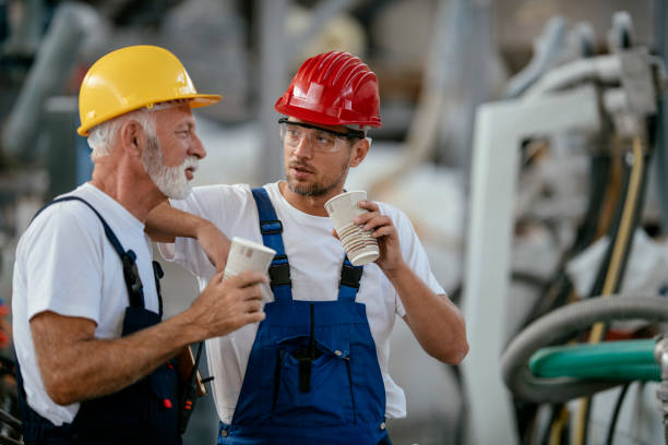 istock Workers in PVC factory 1132719887