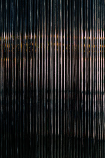 istock Stripped metal texture. Abstract golden background. 1132723162