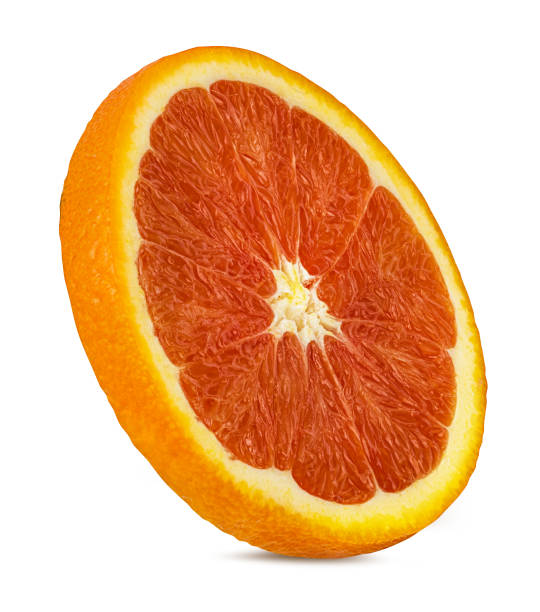 istock Orange red slices isolated on white background with clipping path 1132724937