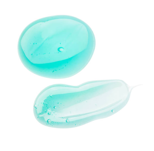 istock Blue gel sponts on white background. 1132725276