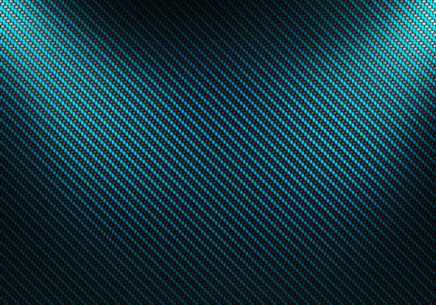 Abstract modern blue carbon fiber textured material design for background, wallpaper, graphic design