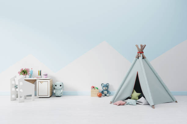 istock An empty children's playroom with tent 1132728620