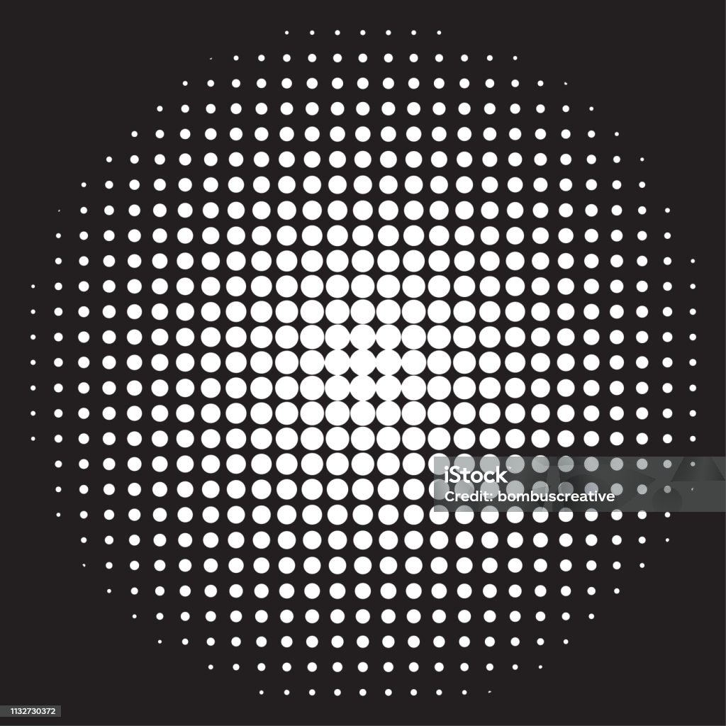 Seamless Black Paper with White Dots Circle stock vector