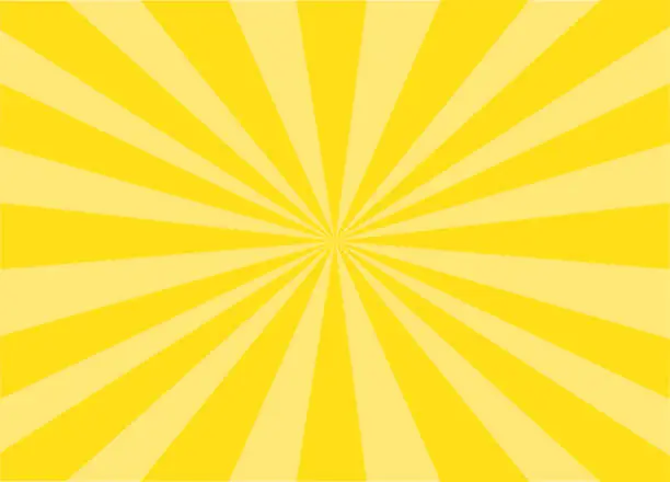 Vector illustration of Colorful Vector Sunburst