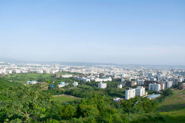 City view from the hill, Pune, Maharashtra, India. City view from the hill, Pune, Maharashtra, India pune photos stock pictures, royalty-free photos & images