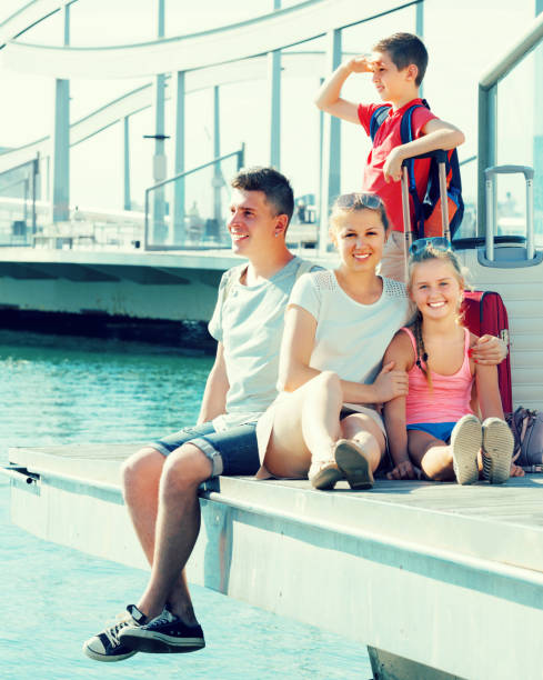 istock Tourists with children are relaxing 1132738017