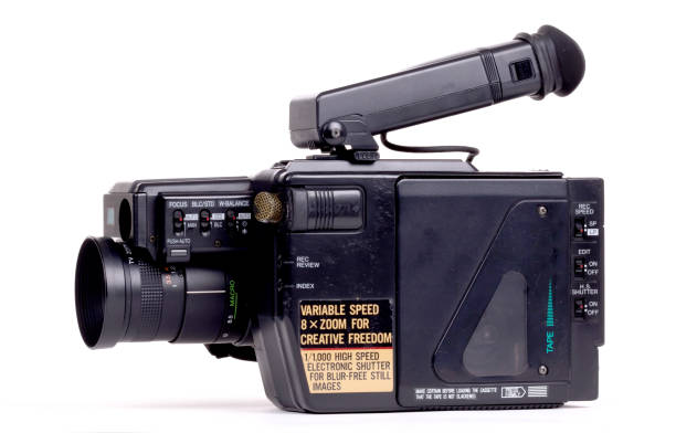 istock Analogue camcorder, isolated 1132738453