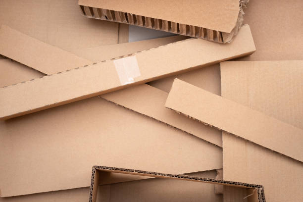 istock Mixed of small cardboard box parts 1132739528