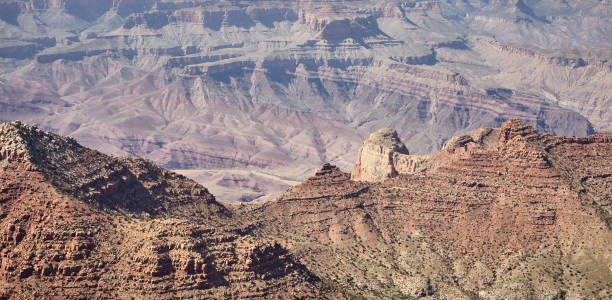 istock Panoramic view of Grand Canyon rock formations, USA. 1132740030