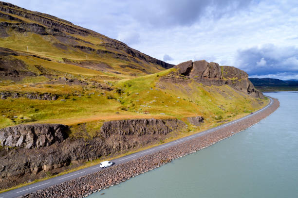 istock Van on Coastal Road in Iceland 1132742212