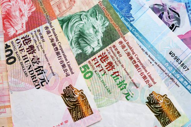 istock Hong Kong dollars bills background close up 1132743537