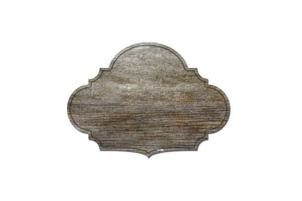 istock Wooden signboard isolated on white background - illustration. 1132743759