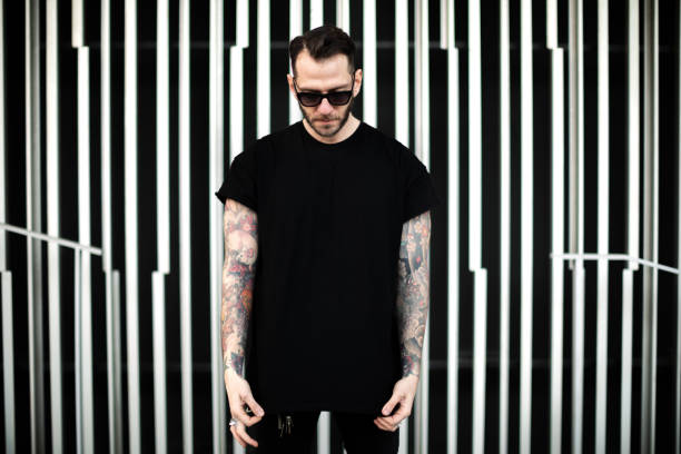 istock Portrait of tattooed young man 1132743992