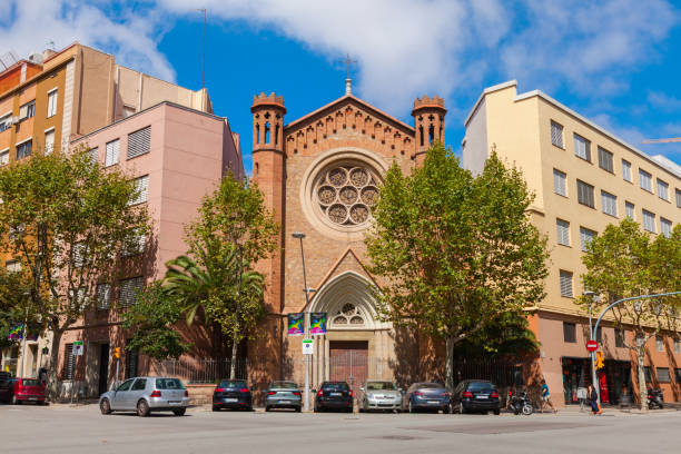 parrish st. albertus magnus, barcelona - albertus magnus - fotografias e filmes do acervo