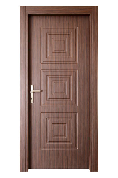 istock Modern wooden interior door 1132749855