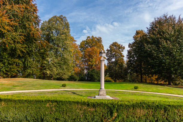 Lancut, Poland - October 7, 2018: Lancut castle is a complex of historical buildings located in Lancut, Poland. Historically the residence of the Pilecki, Lubomirski and Potocki families, the complex includes a number of buildings and is surrounded by a park.