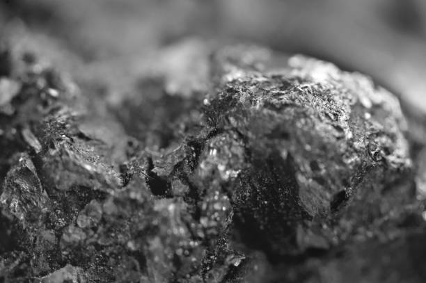 istock Abstract Black-and-white background. Texture natural Minerals. Crystal. Macro 1132752289