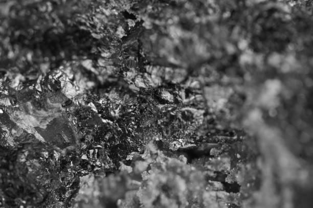 istock Abstract Black-and-white background. Texture natural Minerals. Crystal. Macro 1132753122