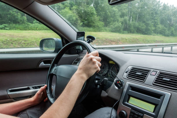 istock Photo of man behind wheel 1132754730
