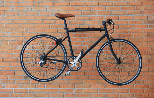 istock The vintage bicycle parking against brick wall 1132760623
