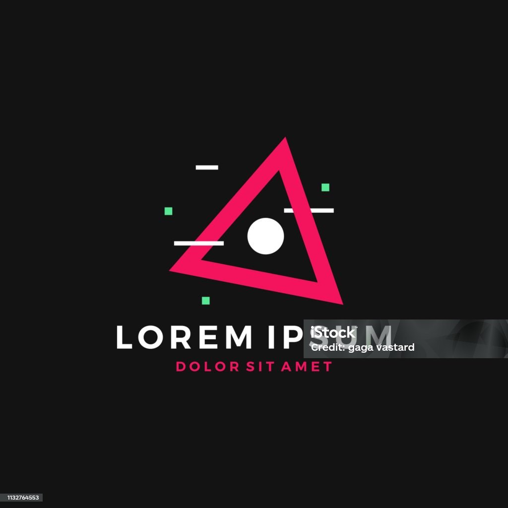 Digital Triangle Graphics Triangle Virtual Digital Vector Download Stock Illustration - Download ...
