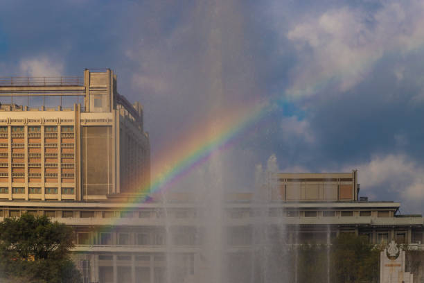 istock Mansudae Fountain Park in Pyongyang 1132764630