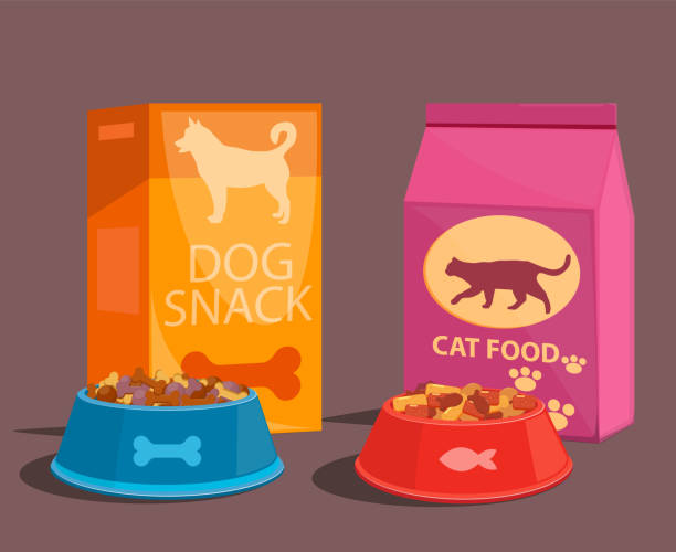 istock Pet food for cats and dogs with bowl 1132765213