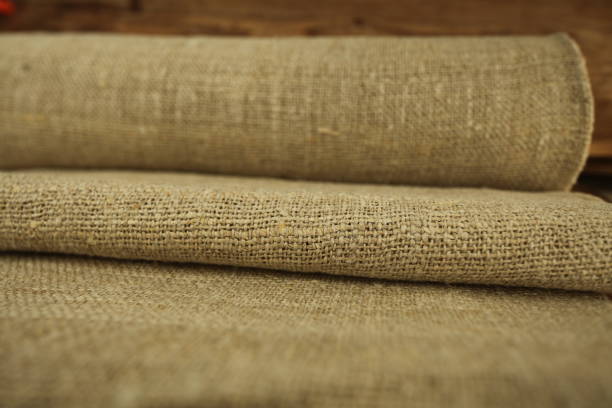 istock Fabric made from hemp . Cannabis fiber and leaf 1132765979