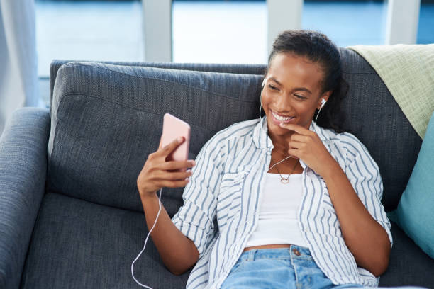 istock Streaming all she wants with her fast wifi 1132766443
