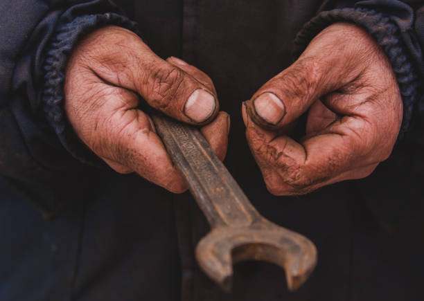 istock dirty hands of a man, a working man, a man drained his hands while working, a poor man 1132771761