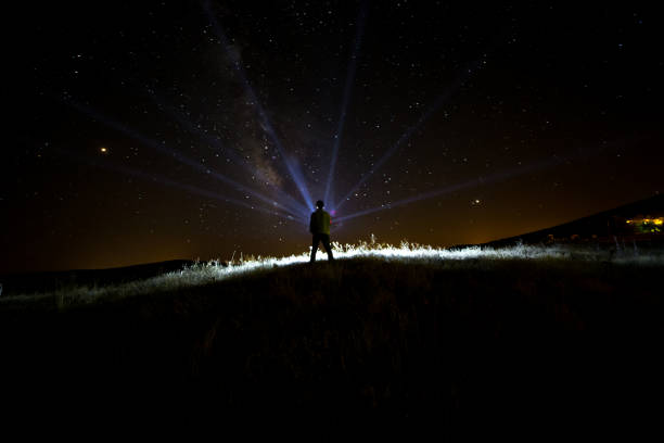 istock Long exposure of tent camp 1132773327