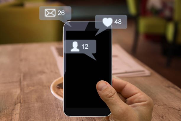 istock Social media network communication mobile phone app 1132775929