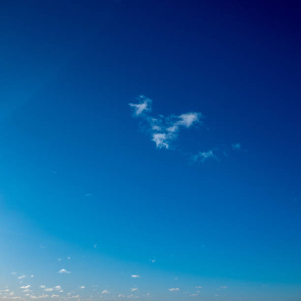 istock White cloud in the blue sky in winter close-up. 1132777808
