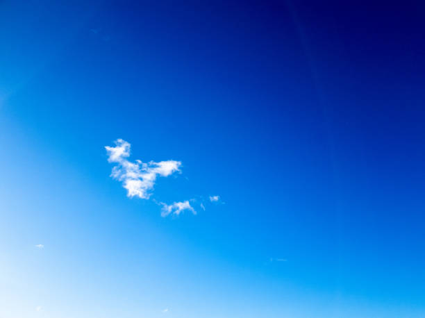 istock White cloud in the blue sky in winter close-up. 1132777915
