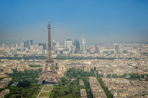 Panoramic View Of Cityscape In Paris , France