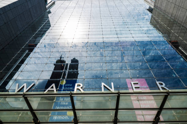 Time Warner Center in Manhattan in New York City, USA New York City, USA - July 28, 2018: Facade of the Time Warner Center in Manhattan in New York City, USA time warner center columbus circle pictures stock pictures, royalty-free photos & images