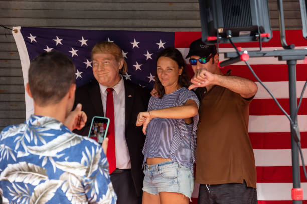 key west - donald trump presidente dos estados unidos imagens e fotografias de stock
