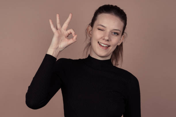 istock cute girl is happy and feel successful 1132782924