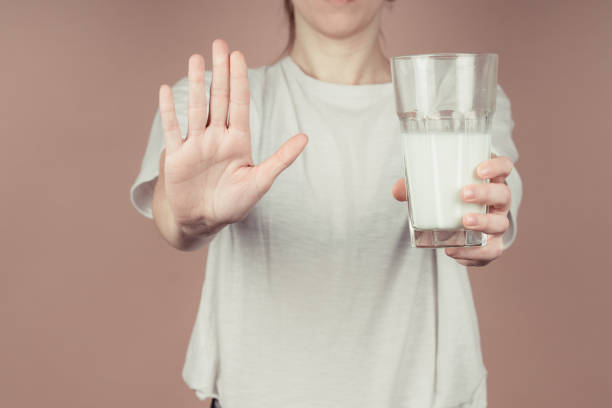 istock cute girl like hate milk 1132783033
