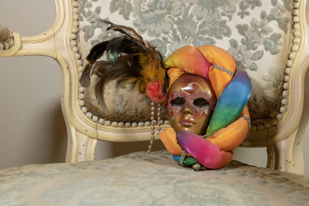 istock Colorful Carnival mask, Harlequin style 1132790381