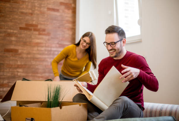 istock Couple moving in new house 1132791359