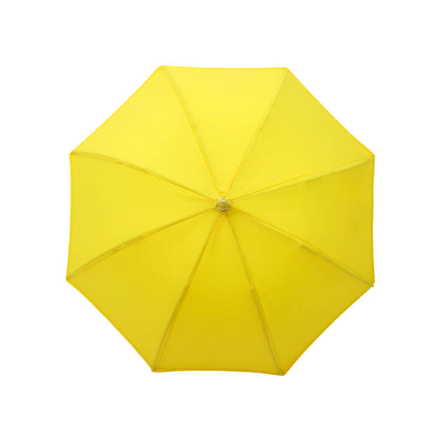 istock Umbrella from above isolated on white background. 1132792333