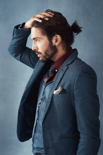 Style Starts From The Top Stock Photo - Download Image Now - Man Bun, Long  Hair, Men - iStock