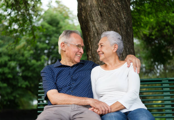 istock Senior couple holding hands 1132793162