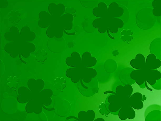 ハッピーセントパトリックの日シャムロック - vibrant color shiny irish culture traditional culture点のイラスト素材／クリップアート素材／マンガ素材／アイコン素材